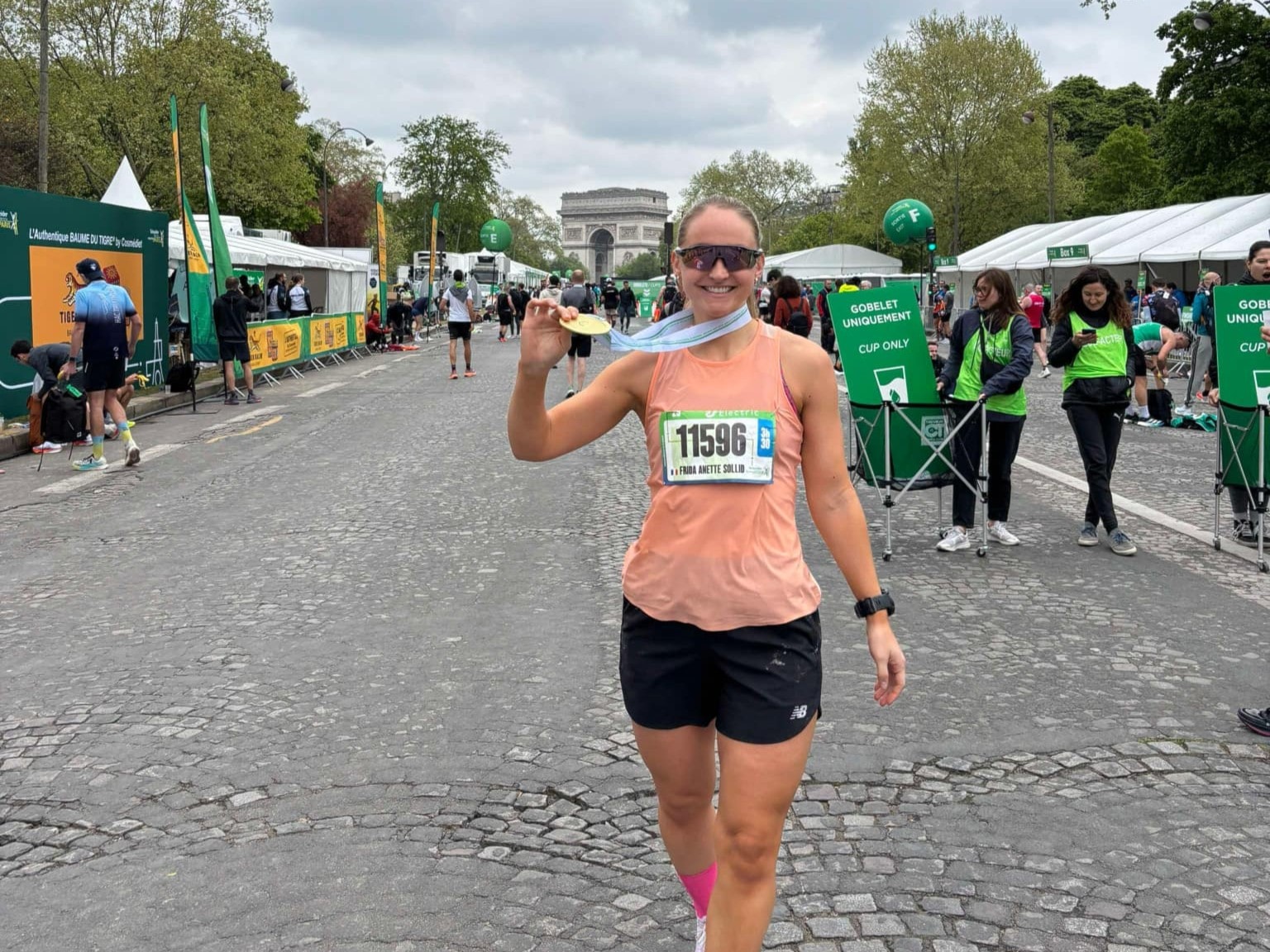 Frida Anette Sollid løp Paris Marathon på 3:06:50 og 97. plass